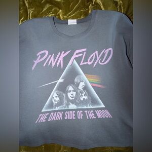 Pink Floyd Dark Side of the Moon cropped sweater